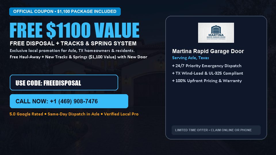 Martina Rapid Garage Door FREE Haul-Away & Heavy-Duty Tracks with New Door